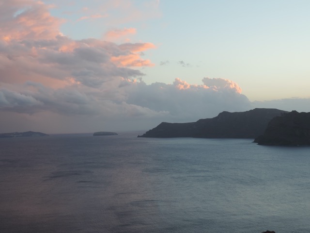 Sunset over the Caldera from Oia.