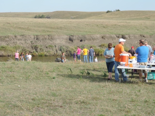 Church hayride and picknick outside Huron, SD