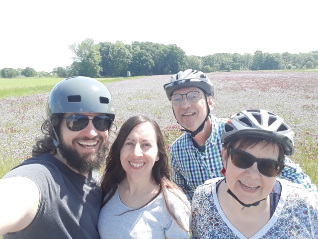 Biking with friends from Cologne who came to get out of the city